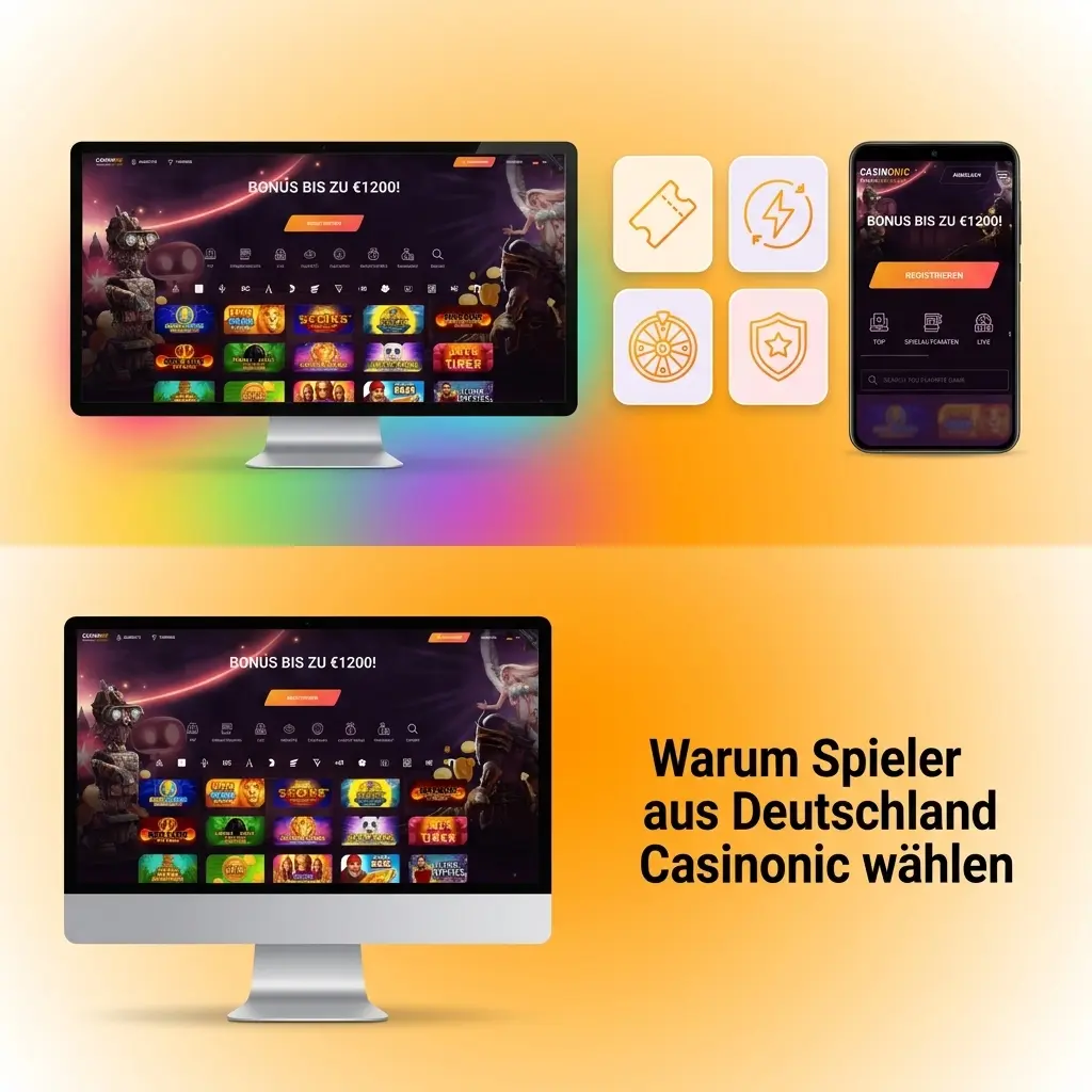 Casinonic Casino-Plattform für deutsche Spieler mit Spielangebot, Boni und sicherem Spielumfeld